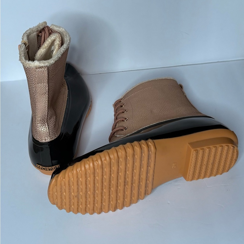 Sporto Women's Winter Boots in Black and Tan